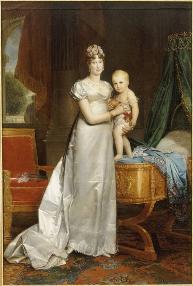 L'impératrice Marie-Louise (1791-1847) présentant le roi de Rome 1812  /  François Pascal Simon Gérard  / Source Images d'Arts / François Pascal Simon Gérard / 