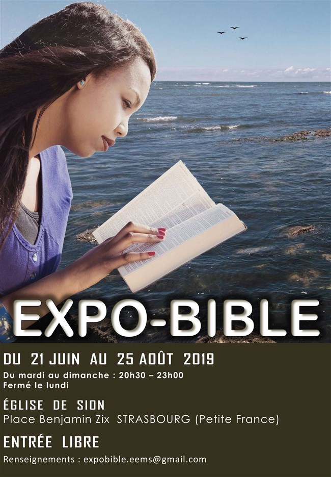 2019 / Expo bible Place Benjamin Zix à Strasbourg (quartier de la Petite France) / Sous licence / Photo André Munoz /