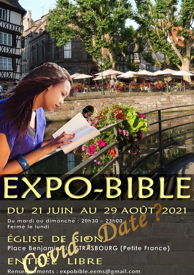 2024 / Expo bible Place Benjamin Zix à Strasbourg (quartier de la Petite France)