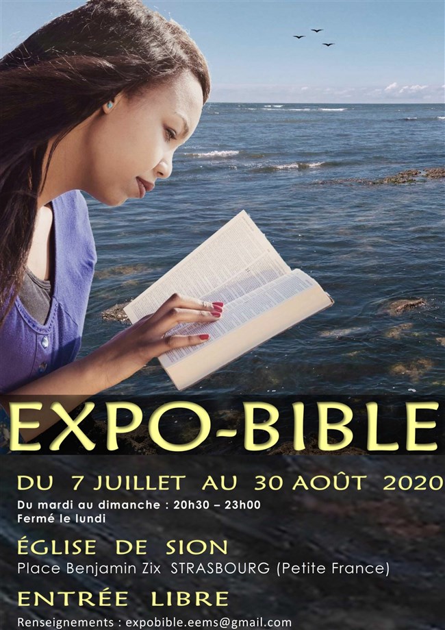 2020 / Expo bible Place Benjamin Zix à Strasbourg (quartier de la Petite France) / Sous licence / Photo André Munoz /