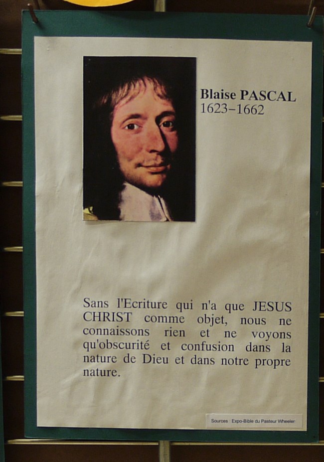 Blaise Pascal 1623 - 1662